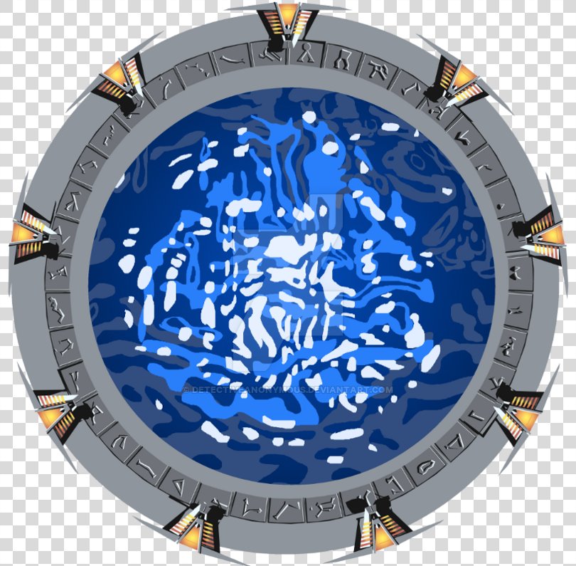 Stargate Digital Art, Science Fiction Quadrilateral Background PNG