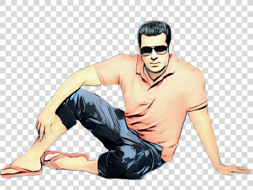 Cartoon Male Sitting Muscle Arm, Animation Leg PNG