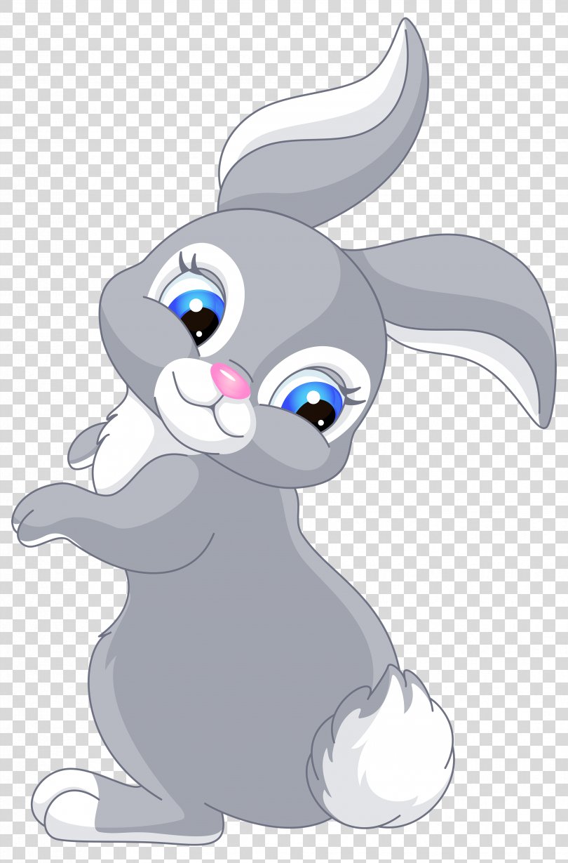 Easter Bunny Rabbit Cartoon Clip Art, Cute Bunny Cartoon Clip Art Image PNG
