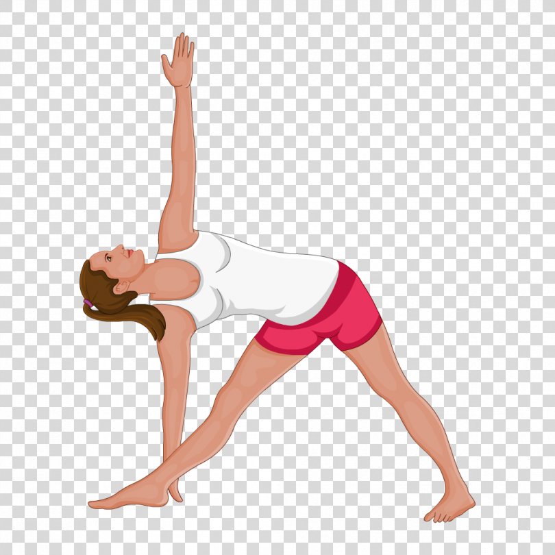 Yoga Trikonasana Vriksasana Standing Uttanasana, Yoga Pose PNG