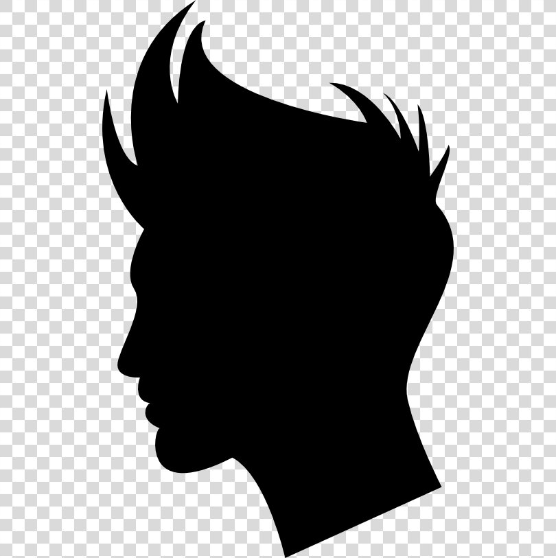 Hairstyle Silhouette Clip Art, Hair Shapes PNG