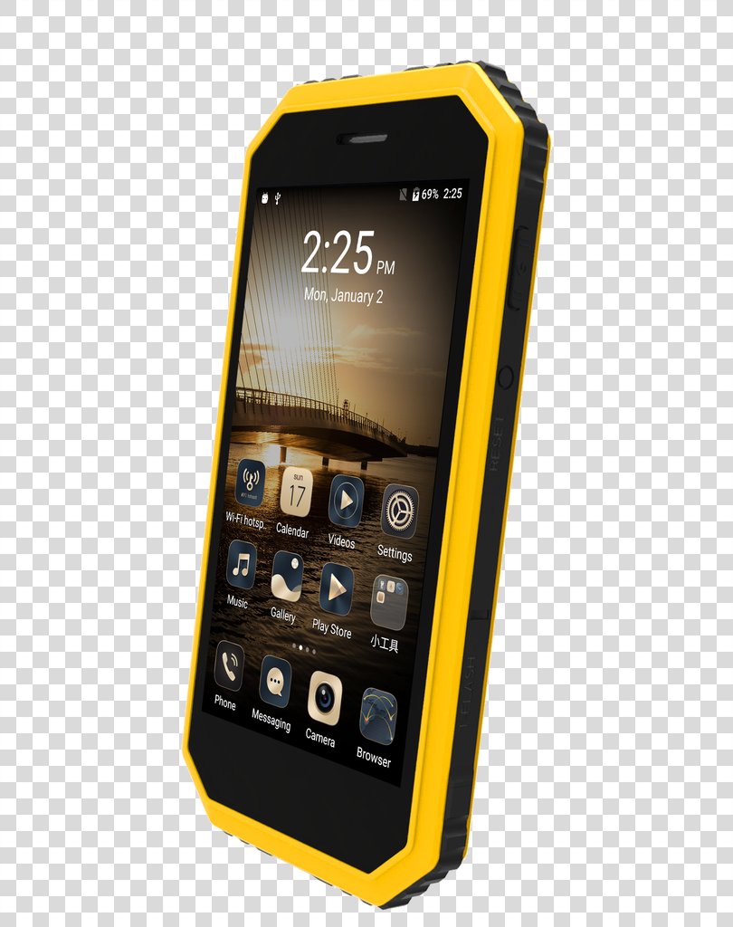 Ken Xin Da W6 Rugged Smartphone (Black) Feature Phone Ken Xin Da W6 Rugged Smartphone (Yellow) Android, Cost Effective PNG