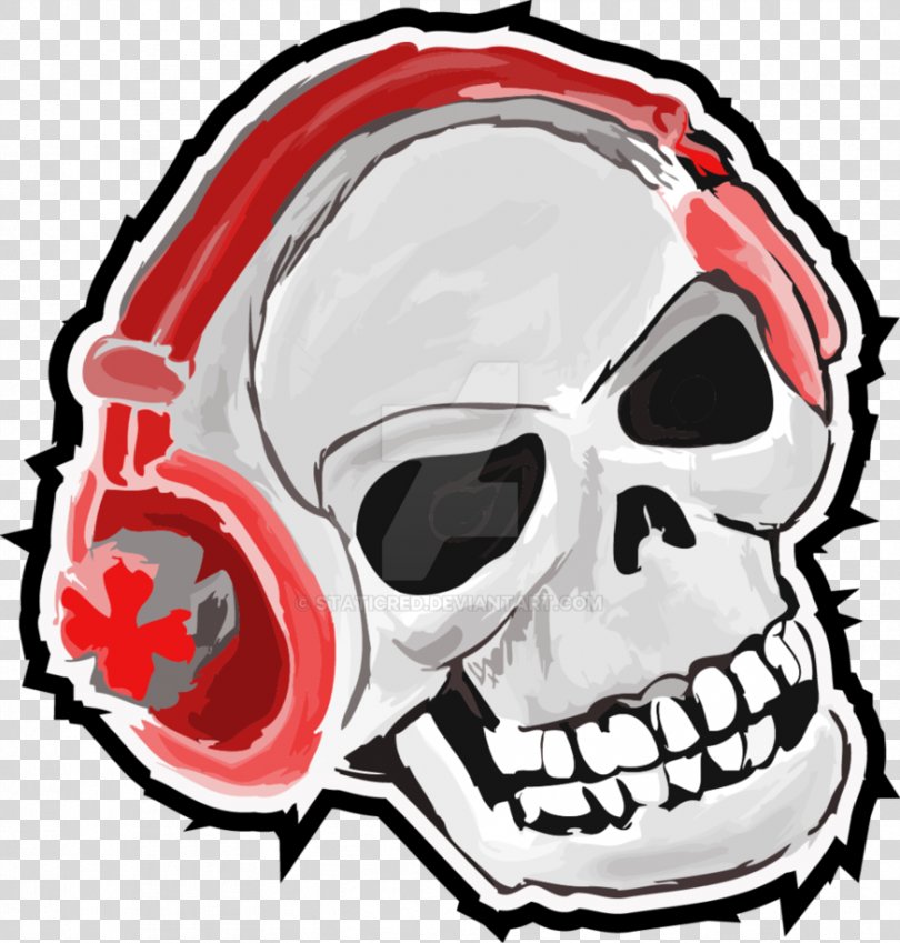 Skull Headphones Skeleton Clip Art, Skull PNG