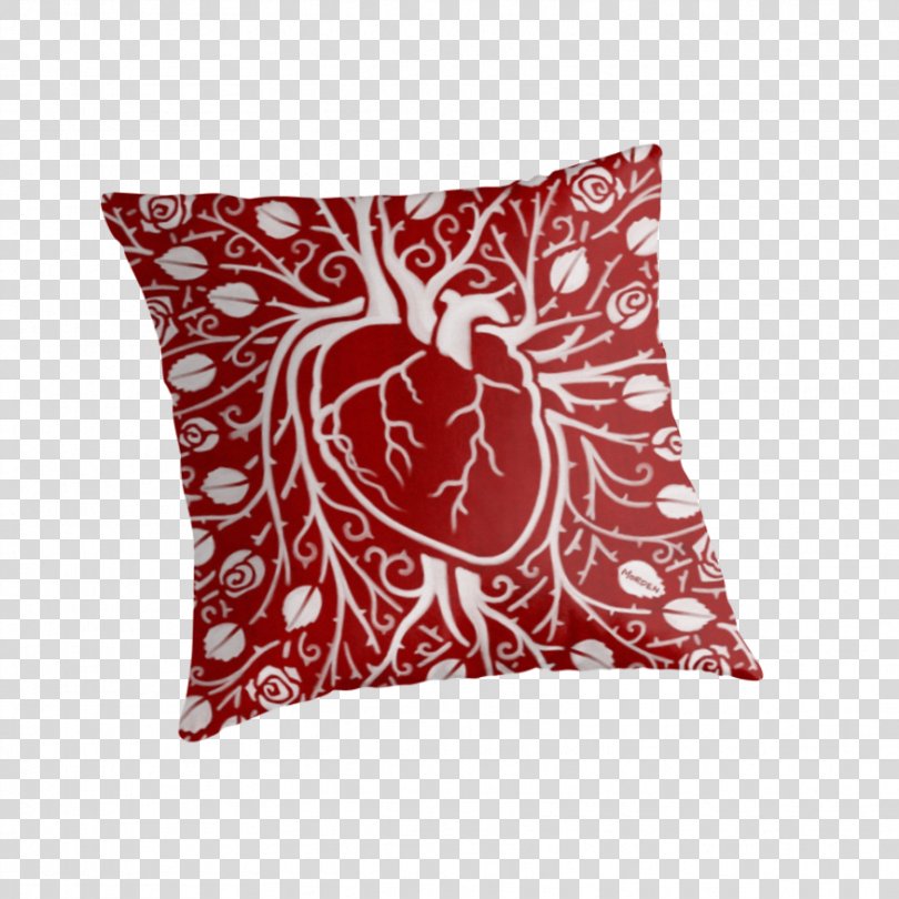 Back Garden Party Pillow Entertainment Cushion, Red Vine PNG