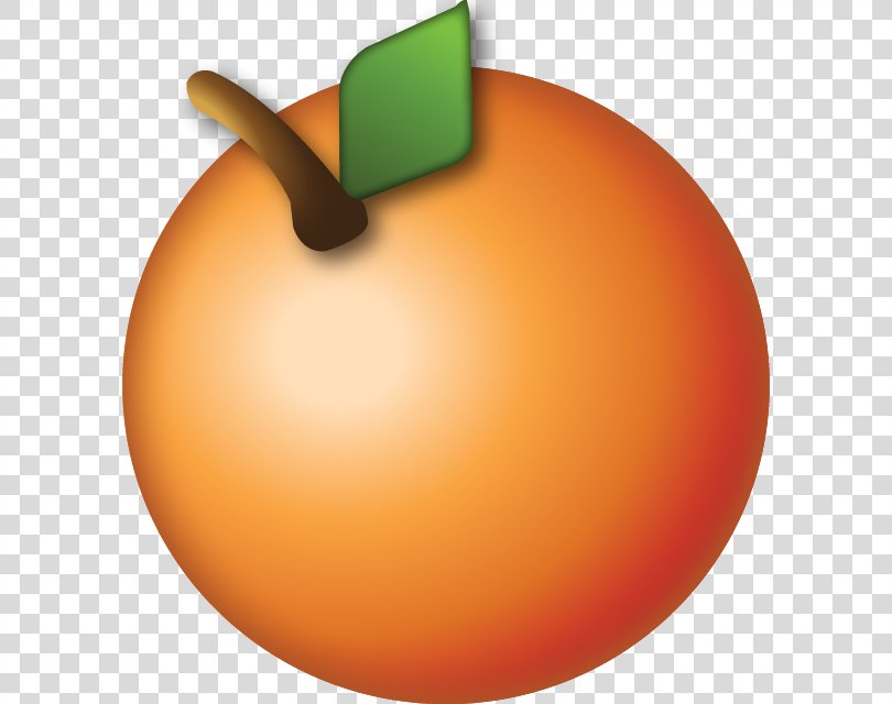Emoji Orange Sticker Fruit Smiley, Tropical Fruit PNG