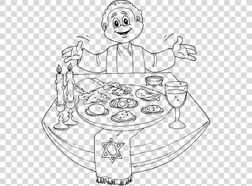 Passover Seder Plate Coloring Book Child, Child PNG