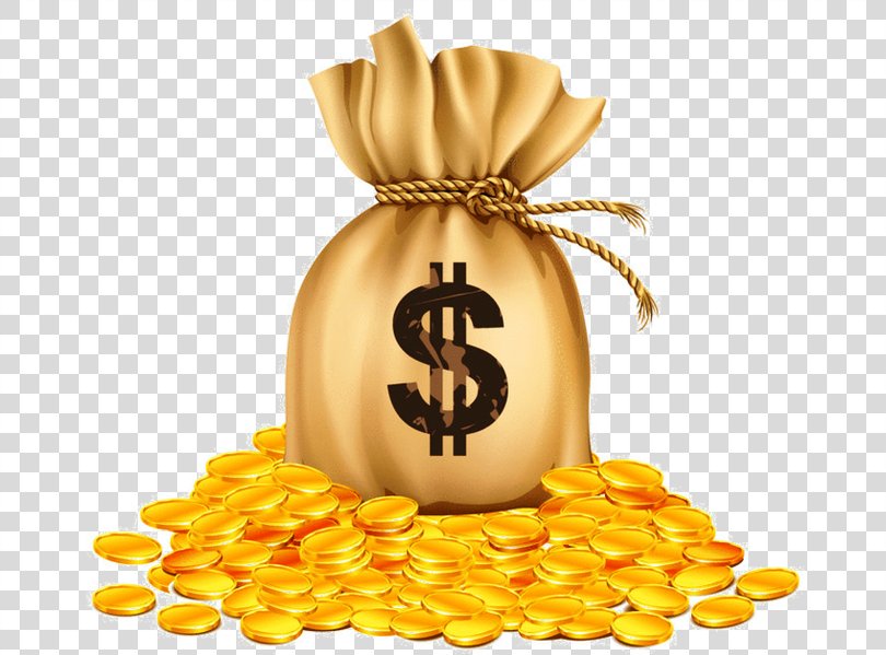 Money Bag Gold Coin Bank, Money Bag PNG