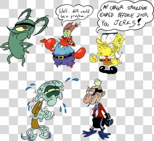 Spongebob Squarepants Patrick Star Mr. Krabs Plankton And Karen 