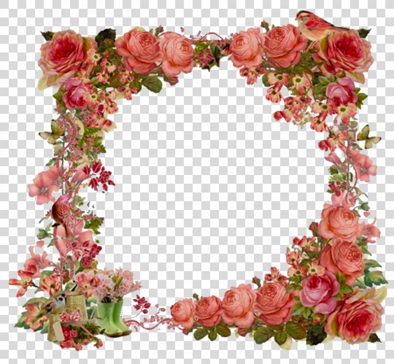 Flower Picture Frames Vintage Clothing Shabby Chic Clip Art, Vintage