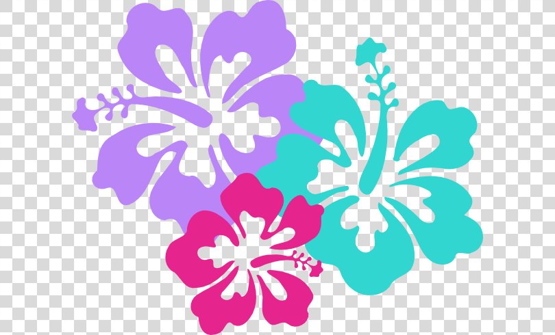 Hawaiian Flower Clip Art, Hawaii Graphics PNG