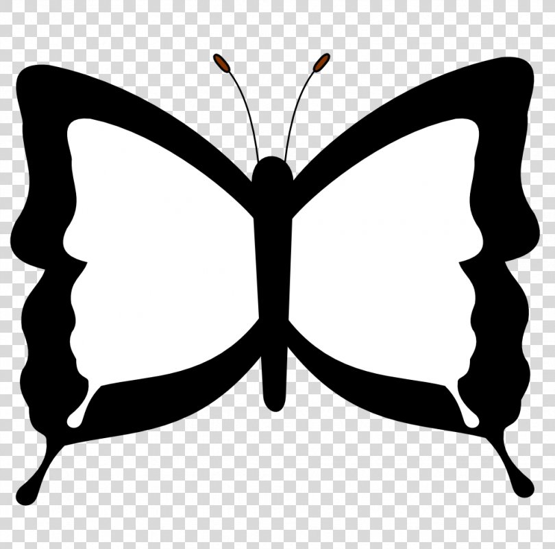 Butterfly Black And White Drawing Coloring Book Clip Art, Butterfly Drawings Black And White PNG