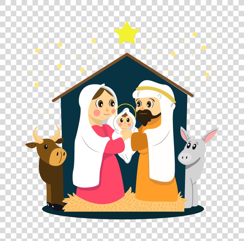 Bethlehem Christmas Nativity Scene Nativity Of Jesus Child Jesus, Vector Nativity PNG