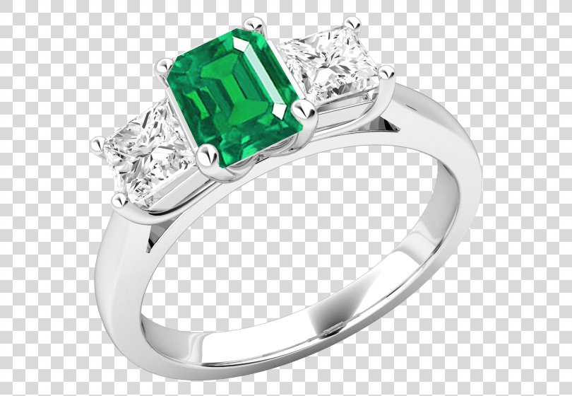 Emerald Diamond Cut Ring Diamond Cut, Emerald PNG