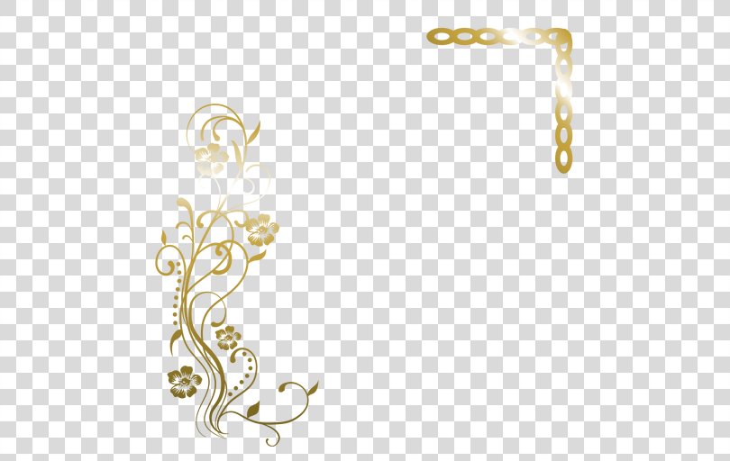 Jewellery Flower, Golden Flowers PNG