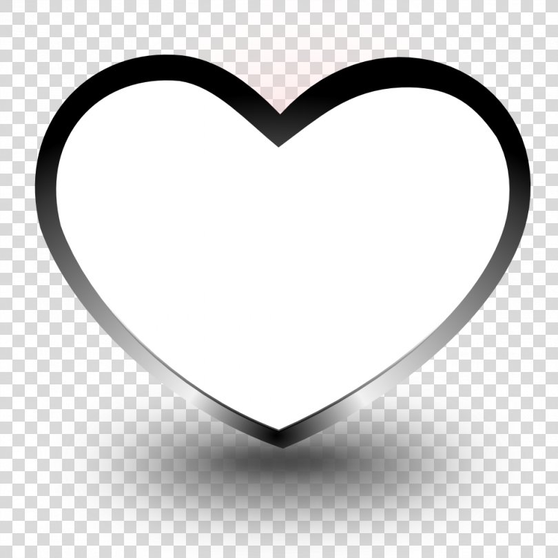 Black And White Heart Coloring Book Drawing Clip Art, Black And White Heart Images PNG