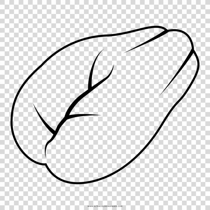 Drawing Coloring Book Line Art Chayote Black And White, Ear PNG