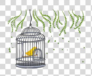 Bird Cage Animation Clip Art, Birds In The Cage PNG