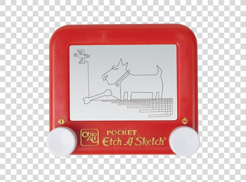 Etch A Sketch Magna Doodle Ohio Art Company, Red Pocket PNG